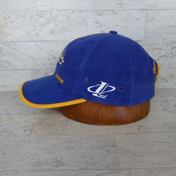 Vintage St. Louis Rams Hat Blue Logo Athletic Strap Back Cap NFL Pro Line - Picture 5 of 8